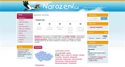 Desktop Screenshot of narozeni.cz