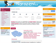 Tablet Screenshot of narozeni.cz